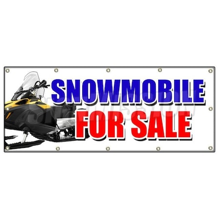 Signmission SNOWMOBILE FOR SALE BANNER SIGN snowmachine all brands financing sale B-120 Snowmobile For Sale
